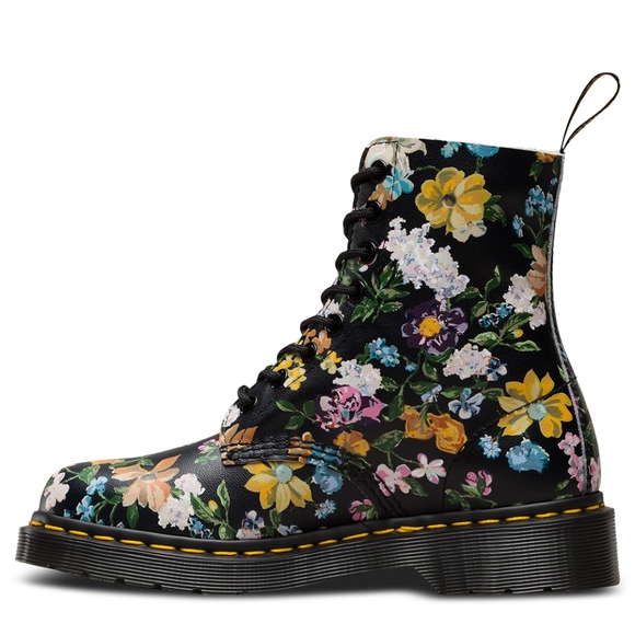 NEW DR DOC MARTEN PASCAL FLORAL ANKLE BOOT - Picture 3 of 5